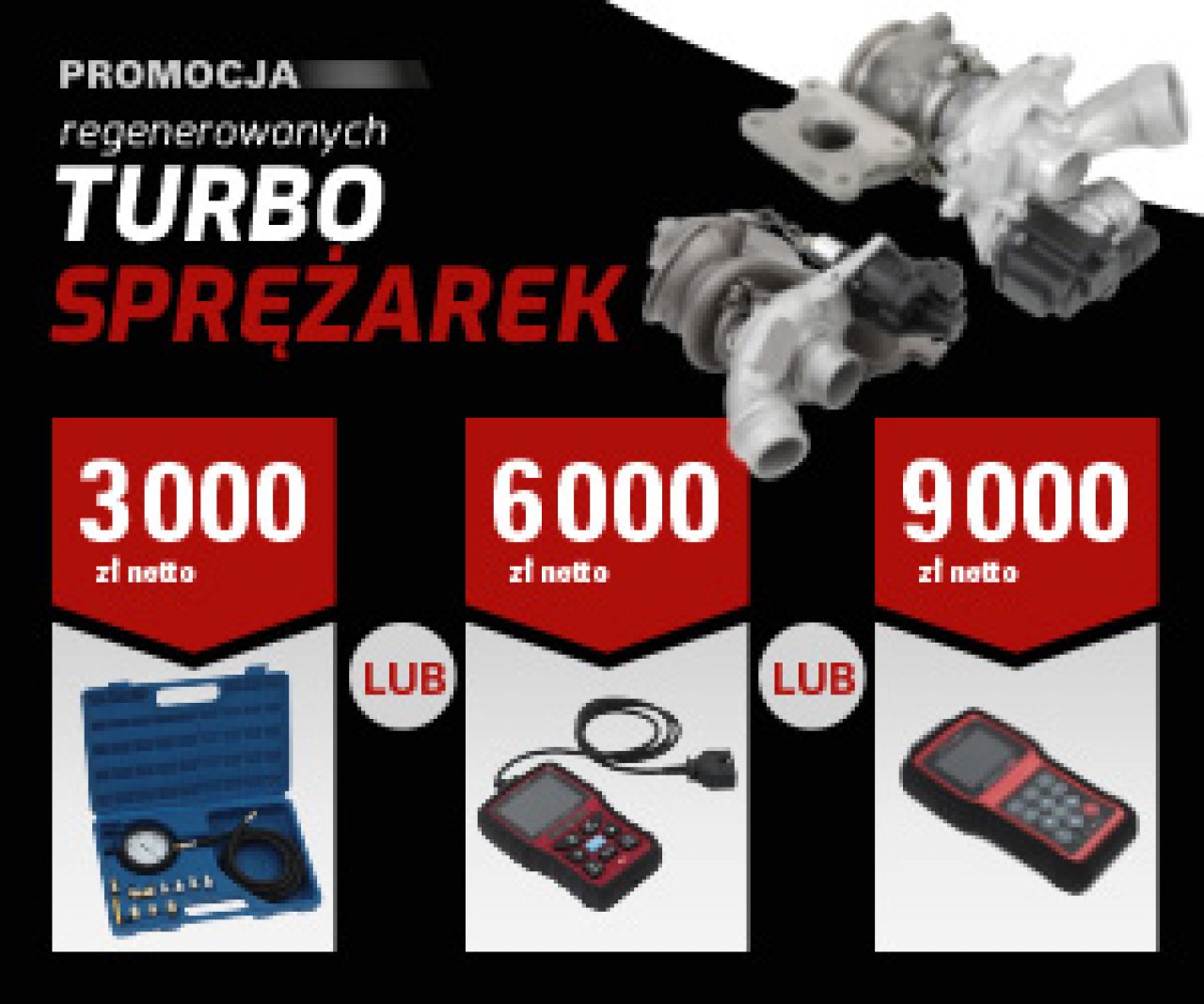 Regenerowane turbosprężarki
